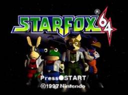 Star Fox 64 Title Screen